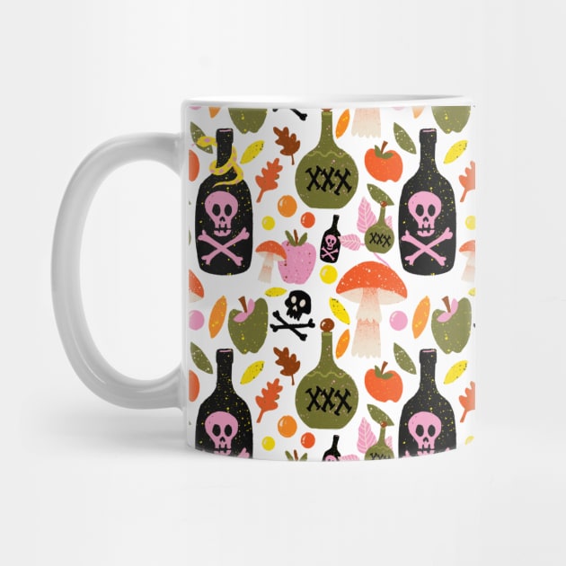 Halloween Poison Pattern by MollyFergusonArt